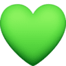 green heart facebook emoji png image