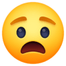 anguished face facebook emoji png image