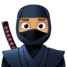 ninja: medium skin tone facebook emoji png image