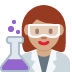 woman scientist: medium skin tone twitter emoji png image