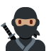 ninja: medium skin tone twitter emoji png image